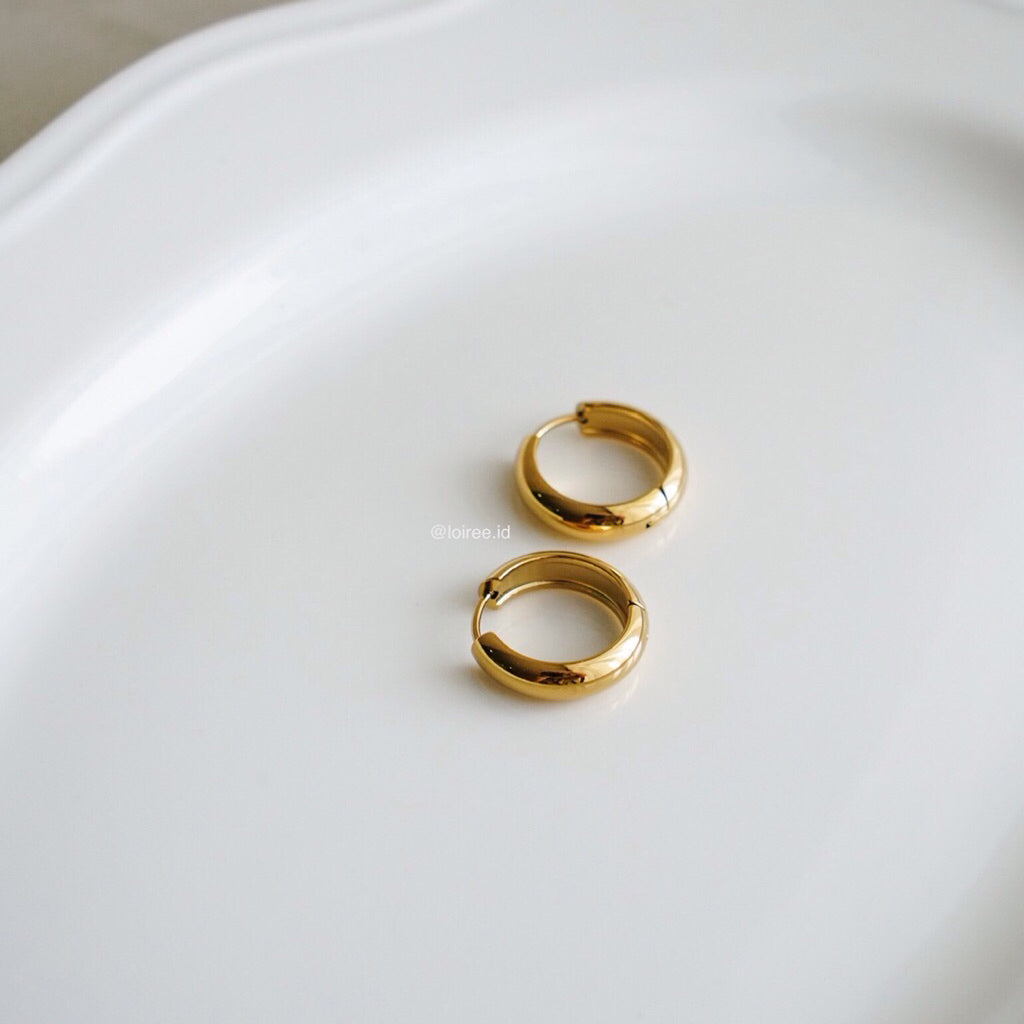 OLIVER Classic Hoop Earrings - Gold Plated