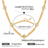 REAGAN Cuban Chain Necklace - 18K Gold Plated Stainless Steel