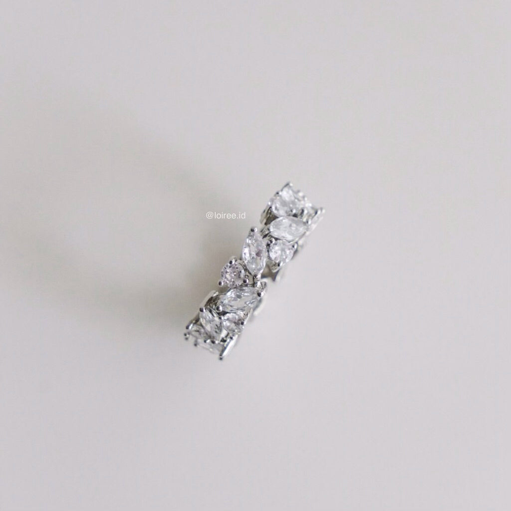 ZIVA Zirconia Paved Marquise Ring