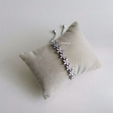 DELLA Zirconia Flower Paved Adjustable Bracelet - Wedding