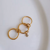 LOIREE - LANCE Multi-Layer Stacking Ring - Gold Plated Stainless Steel