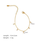 LOIREE - SHEA Pearl Chain Bracelet - Gold Plated Stainless Steel