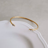 LOIREE - ROAN Cuff Bangle Bracelet - Gold Plated Stainless Steel