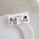 LOIREE - SAYLOR Metal Flower Earrings - Gold Plated Stainless Steel