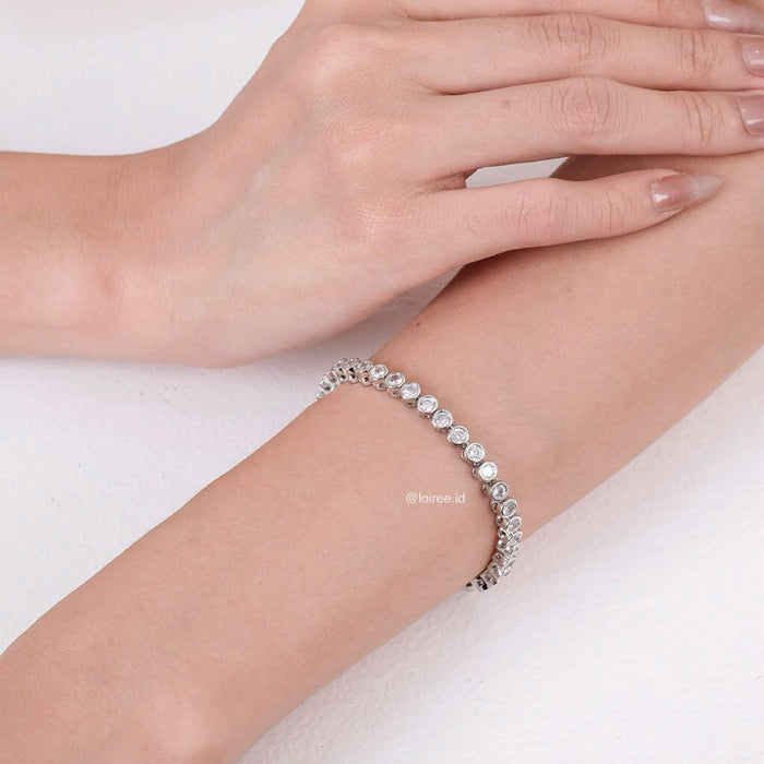 CONLEY Zirconia Round Tennis Bracelet