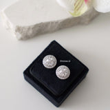 JOLIE Zirconia Round Stud Earrings