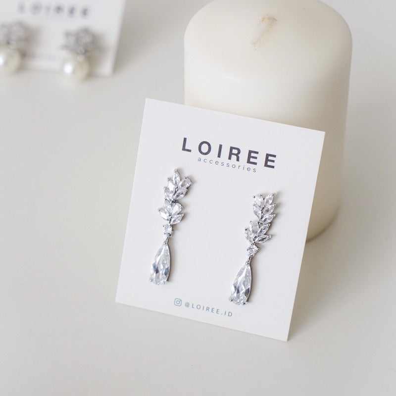 GIANNA Zirconia Dangle Earrings - Wedding