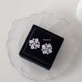 MILLIE Zirconia Stud Bridal Earrings - Wedding