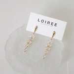 DAVICA | Wedding Collection - Zirconia Dangle Stud Bridal Earrings - Anting Wanita