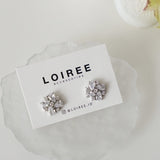 MILLIE Zirconia Stud Bridal Earrings - Wedding