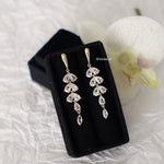 DAVICA | Wedding Collection - Zirconia Dangle Stud Bridal Earrings - Anting Wanita