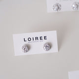 DIANA Zirconia Round Stud Earrings - Wedding