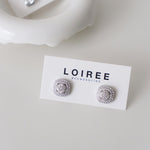 QUINCY | Luxe Collection - Zirconia Square Halo Daily Stud Earrings - Anting Wanita