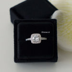 CELIN Ring - Square Cut Halo Zirconia Ring - Cincin Wanita