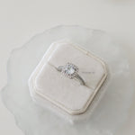 CELIN Ring - Square Cut Halo Zirconia Ring - Cincin Wanita
