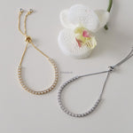 KATHRYN Listring Bracelet - Gold Plated Zirconia Adjustable Bracelet - Gelang Wanita